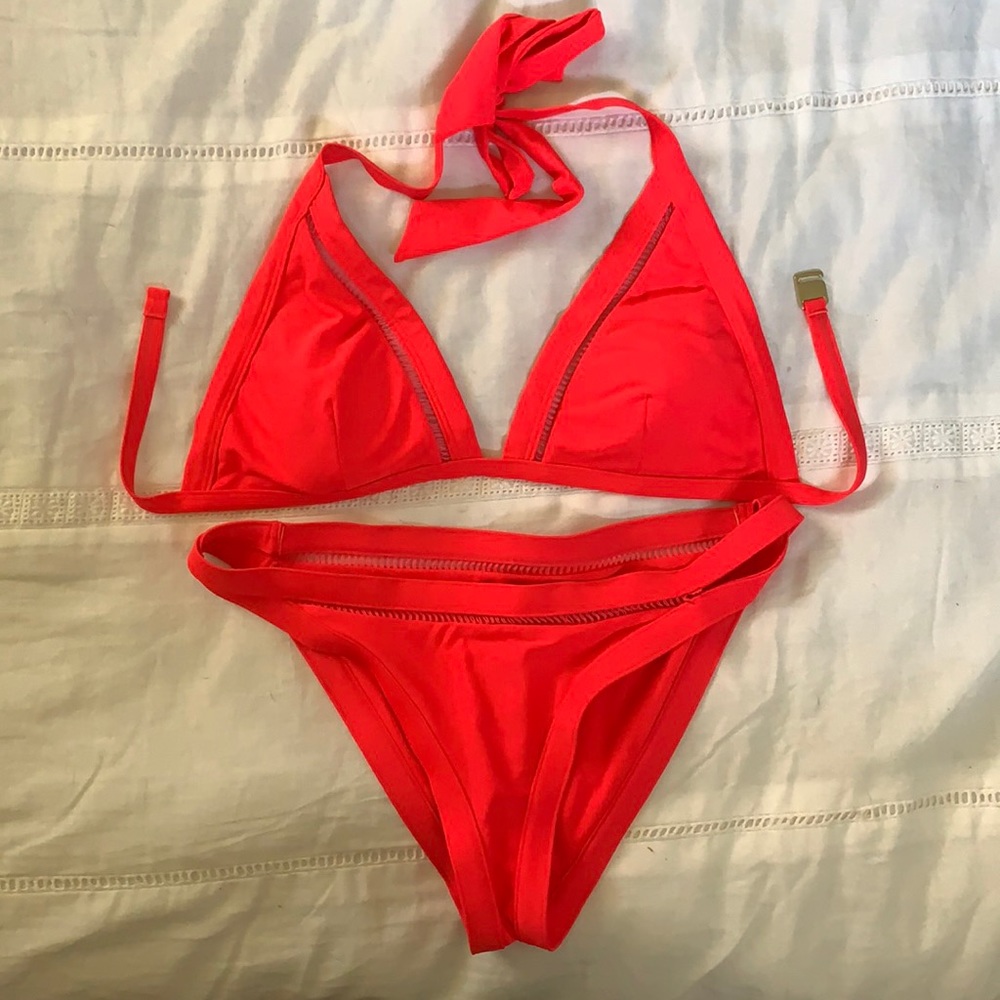 Hot pink bikini